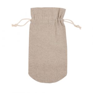 Bolsa para botella de regalo con cordón