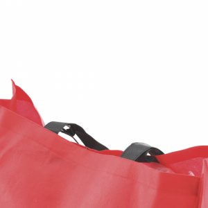 Bolsa non woven grande color rojo asa negra