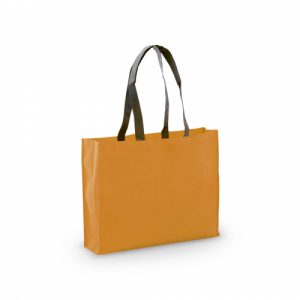 Bolsa non woven grande color naranja asa negra