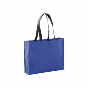Bolsa non woven grande color azul asa negra