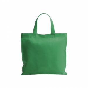 Bolsa non woven asa corta color verde