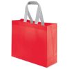 Bolsa Non Woven Laminado Mate 120 g/m² 13 Bolsa Non Woven laminado mate color rojo con asas grises