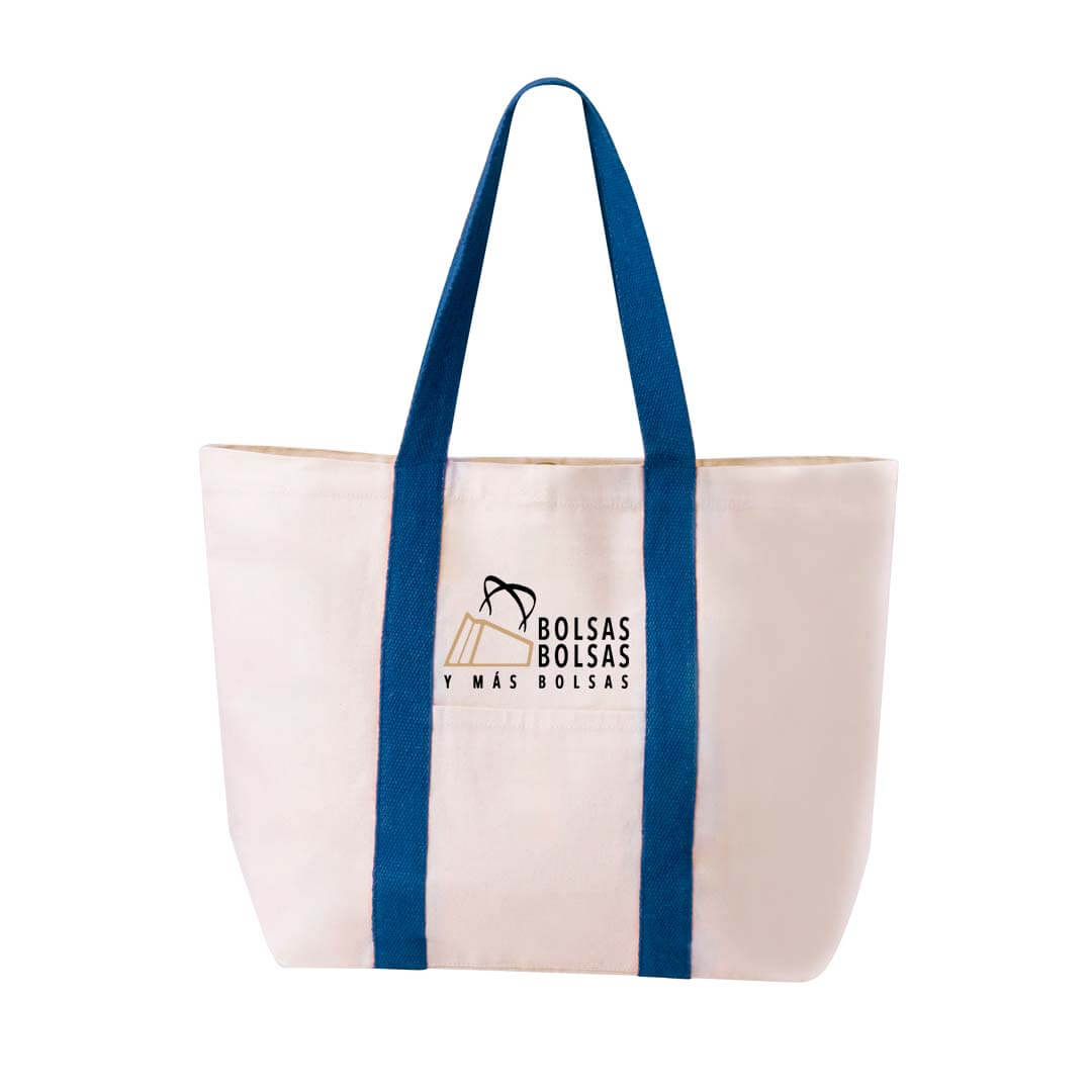 Bolsa de Algodón 280g/m² con Asas Largas Reforzadas y Bolsillos 2 Bolsa de Algodón 280g/m² con Asas Largas Reforzadas y Bolsillos - Imagen 2