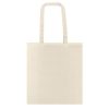 Bolsa de algodón 140g personalizada 42x38 cm asas largas 14 Bolsa de algodón 140 g/m² 42x38 cm con asas largas natural – vista frontal