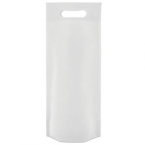 Bolsa non woven botella color blanco