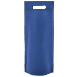 Bolsa non woven botella color azul royal