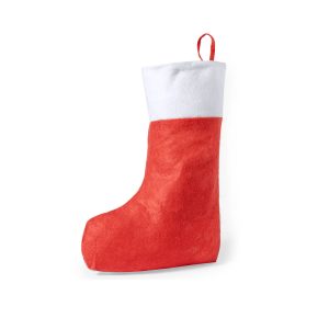 Calcetín Navideño de Gran Capacidad en Rojo y Blanco