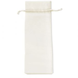 Bolsa regalo organza 26x7cm. color blanco