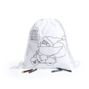 Mochila Navideña Infantil para Colorear
