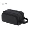 Neceser multiusos de PU suave con doble bolsillo y asa de mano 6 Neceser multiusos de PU suave con doble bolsillo y asa de mano