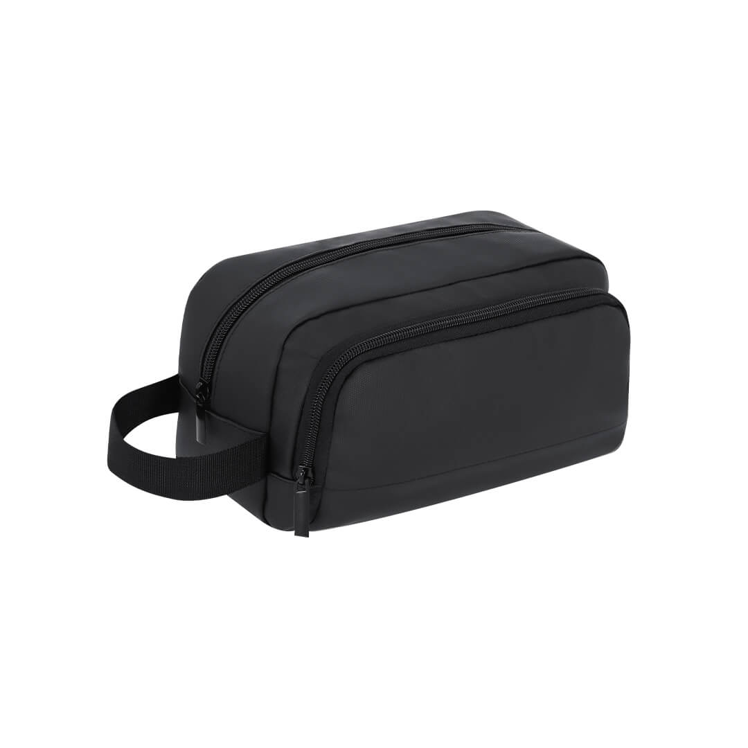 Neceser multiusos de PU suave con doble bolsillo y asa de mano 3 Neceser multiusos de PU suave con doble bolsillo y asa de mano - Imagen 3