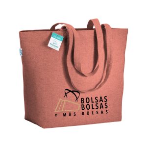 bolsa algodon reciclado rojo 2t
