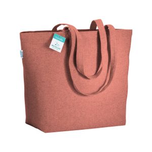 bolsa algodon reciclado rojo