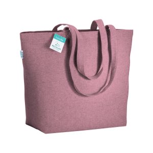 bolsa algodon reciclado rosa