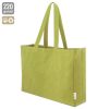 Bolsa de algodón reciclado 240 g XL (50×36×11 cm) con bolsillo interior 5 bolsa algodon reciclado verde 240g personalizable XL