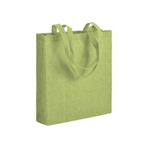 bolsa algodon reciclado verde limon