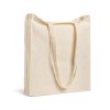 Bolsa algodón 140 g con fuelle completo 38×42×8 10 bolsa de algodon 38x42x8 vista trasera con asas largas