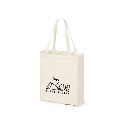 Bolsa Plegable Nature: Algodón 110g con Base de Yute 5 Bolsa Plegable Nature: Algodón 110g con Base de Yute - Imagen 5