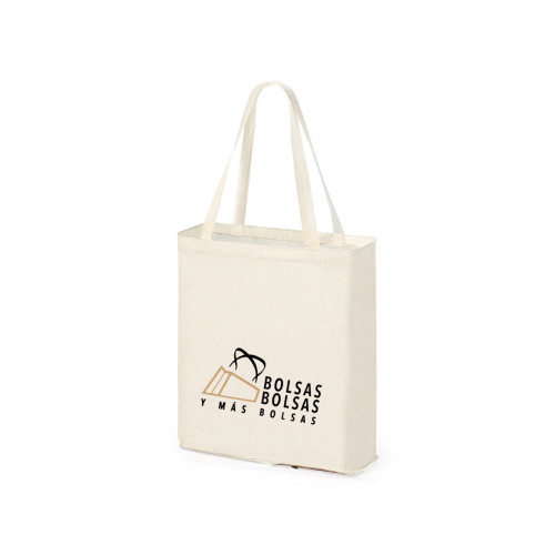 Bolsa Plegable Nature: Algodón 110g con Base de Yute 4 Bolsa Plegable Nature: Algodón 110g con Base de Yute - Imagen 4