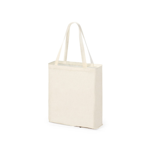 Bolsa Plegable Nature: Algodón 110g con Base de Yute 2 Bolsa Plegable Nature: Algodón 110g con Base de Yute - Imagen 2