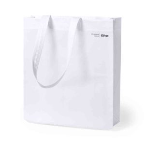 bolsa de tnt laminado blanca