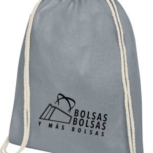bolsa mochila algodón gris 1t