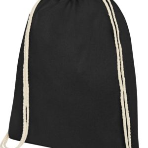 bolsa mochila algodón negro