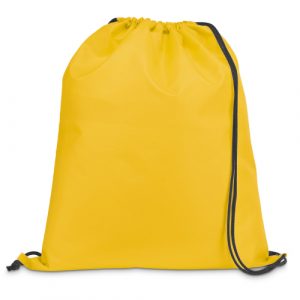 bolsa mochila poliester amarillo