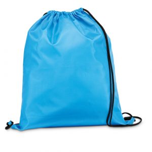 bolsa mochila poliester celeste