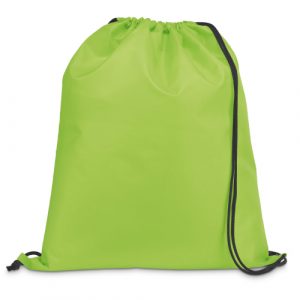 bolsa mochila poliester verde manzana