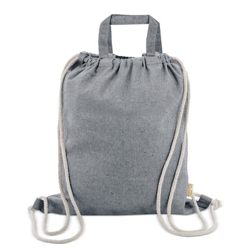 Bolsa mochila de algodón reciclado 6 Bolsa mochila de algodón reciclado - Imagen 6