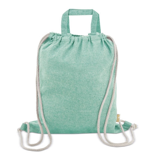 Bolsa mochila de algodón reciclado 2 Bolsa mochila de algodón reciclado - Imagen 2