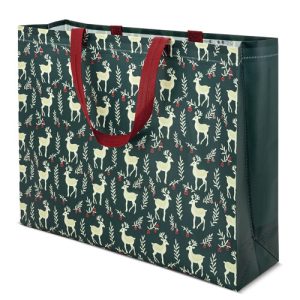 Bolsa navideña renos gran capacidad | Non woven 100 g