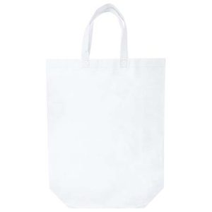 bolsa non woven alargada blanca