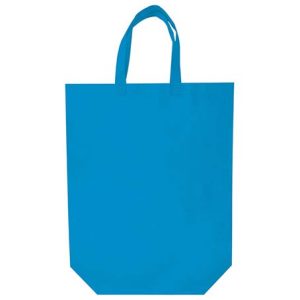 bolsa non woven alargada celeste