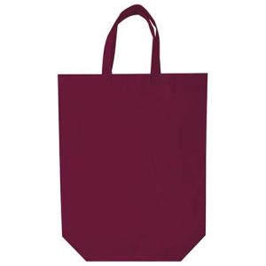 bolsa non woven alargada granate