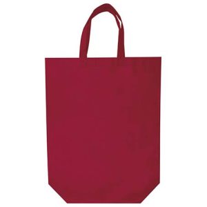 bolsa non woven alargada rojo oscuro