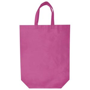 bolsa non woven alargada rosa