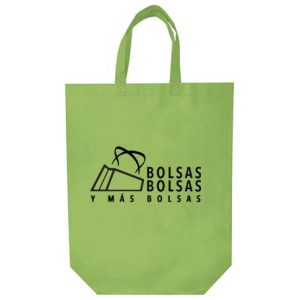 bolsa non woven alargada verde manzana 1t