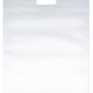 bolsa non woven asa troquelada blanca