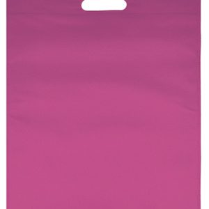 bolsa non woven asa troquelada rosa
