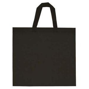 bolsa non woven cuadrada negra
