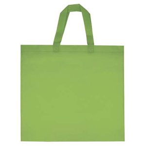 bolsa non woven cuadrada verde manzana