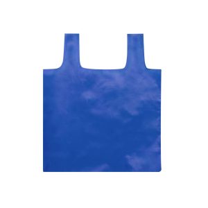bolsa plegable poliester azul