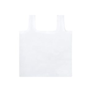 bolsa plegable poliester blanco