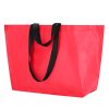Bolsa PP-Woven laminada XXL 46×38×25 con doble asa 9 bolsa pp woven laminada roja 46x38x25 con doble asa negra