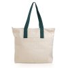 Bolsa de algodón canvas 280 g/m² con asas largas personalizable 6 bolsa publicitaria de algodon con asas verde oscuro largas