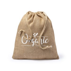 bolsa saco de yute serigrafiada