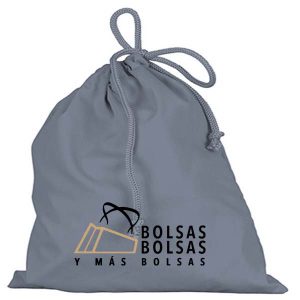 bolsa tela gris 2t