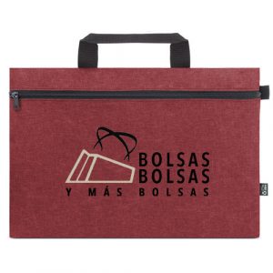 maletin rpet color rojo oscuro 2tintas